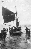 carte postale ancienne de La Panne Excursion en mer