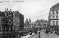 postkaart van Oostende Le Kursaal vu de la ville