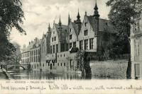 carte postale ancienne de Bruges Palais du Franc