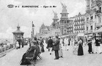 carte postale ancienne de Blankenberge Digue de Mer