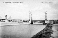 carte postale ancienne de Ostende Nouveaux Ponts