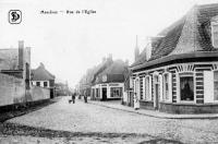 carte postale ancienne de Messines Rue de l'église