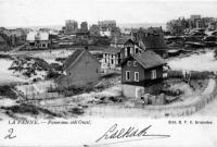 carte postale ancienne de La Panne Panorama côté ouest