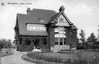 carte postale ancienne de Waregem Châlet la Tourelle