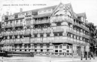 carte postale ancienne de Duinbergen Grand hôtel Pauwels