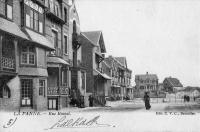 carte postale ancienne de La Panne Rue Bouzel