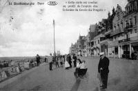 carte postale ancienne de Blankenberge Digue