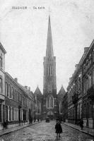 carte postale ancienne de Izegem L'église