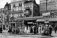 carte postale ancienne de Wenduyne La station du tram éléctrique