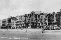 carte postale ancienne de Wenduyne La Plage et la Digue