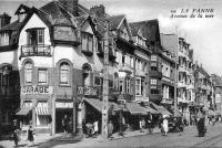 carte postale ancienne de La Panne Avenue de la Mer