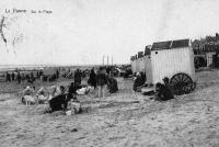 carte postale ancienne de La Panne Sur la Plage