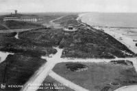 carte postale ancienne de Wenduyne Panorama sur les dunes