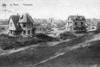 carte postale ancienne de La Panne Panorama