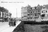 carte postale ancienne de Blankenberge Boulevard de Smet de Nayer vers le port