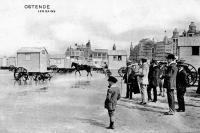 carte postale ancienne de Ostende Les bains