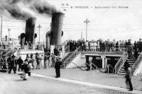 carte postale ancienne de Ostende Embarcadère vers Douvres