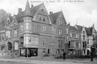 carte postale ancienne de Middelkerke La digue et la rue de Vienne