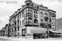 carte postale ancienne de Heyst Digue et rue Parent