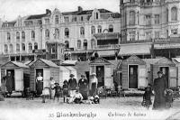 carte postale ancienne de Blankenberge Cabines de bains