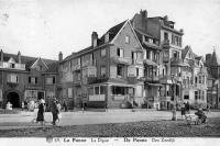 carte postale ancienne de La Panne La Digue