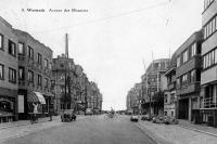 carte postale ancienne de Westende Avenue des Mouettes