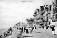 carte postale ancienne de Westende La Digue