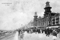 carte postale ancienne de Blankenberge La Digue