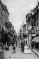 carte postale ancienne de Blankenberge Rue de l'Eglise