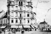 carte postale ancienne de Blankenberge Pension Les Saules - Boulevar De Smedt - De Nayer