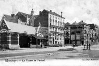 carte postale ancienne de Wenduyne La Station du Vicinal