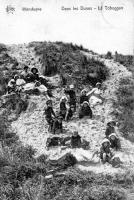 carte postale ancienne de Wenduyne Dans les Dunes - Le Toboggan