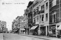 carte postale ancienne de Wenduyne La rue de l'Eglise