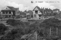 carte postale ancienne de Saint-Idesbald Villas Bénédicta et Pax