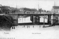 carte postale ancienne de Furnes Pont de Nieuport