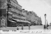 carte postale ancienne de Blankenberge La Digue (et le Grand Hôtel Pauwels-Dhondt)