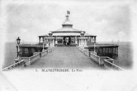 carte postale ancienne de Blankenberge Le Pier