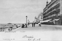 carte postale ancienne de Blankenberge La Digue (et le Grand Hôtel de l'Océan)
