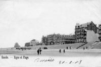 carte postale ancienne de Knokke Digue et Plage