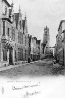 carte postale ancienne de Bruges Rue Fossé-aux-Loups