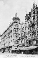 carte postale ancienne de Blankenberge Hôtel du Petit Rouge (et le Café Vénitien La Mer du Nord)