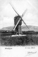 carte postale ancienne de Wenduyne Le vieux Moulin