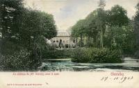 carte postale ancienne de Gistel Le château de Mr Serruys avec le parc