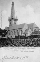 carte postale ancienne de Gistel L'église paroissiale