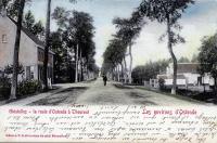 carte postale ancienne de Gistel La route d'Ostende à Thoutout