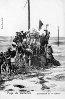 carte postale ancienne de Westende L'amusement de nos enfants