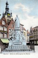 carte postale ancienne de Courtrai Statue de Monseigneur de Haerne