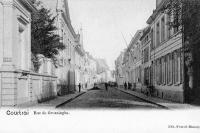 carte postale ancienne de Courtrai Rue de Groeninghe