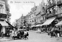 postkaart van Wenduine La rue de l'église