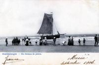 postkaart van Blankenberge Un bateau de pêche